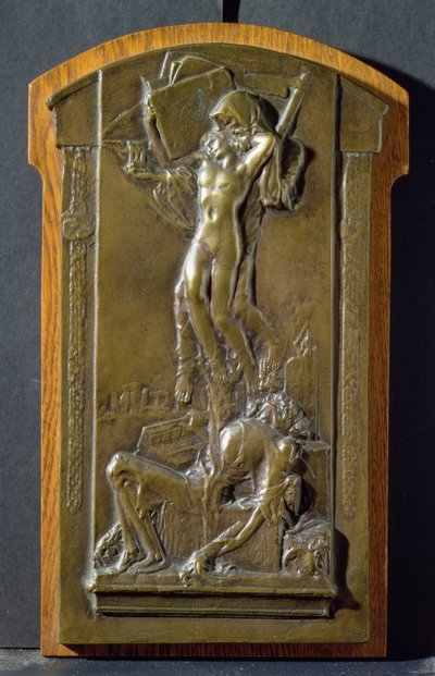 डेथ एंड द मेडेन, c.1911-12 (कांस्य) द्वारा चार्ल्स सार्जेंट जैगर