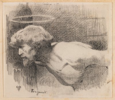 सेंट जॉन द बैप्टिस्ट की व्याख्या, c.1881 (कागज पर लकड़ी का कोयला) द्वारा चार्ल्स स्प्रैग पीयर्स