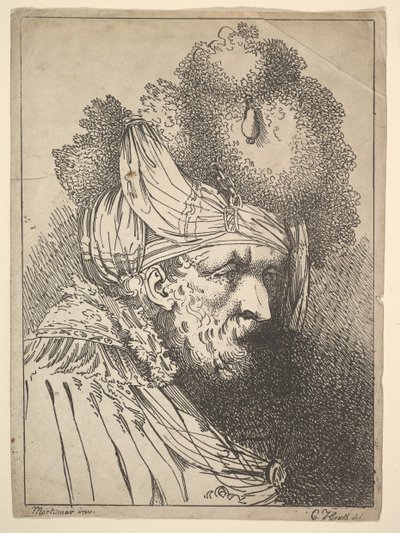 ओरिएंटल हेड, सीए। 1803. द्वारा चार्ल्स थियोडोसियस हीथ