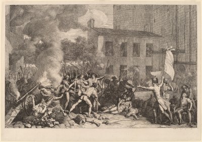 बैस्टिल का तूफान, 14 जुलाई, 1789 द्वारा Charles Thevenin