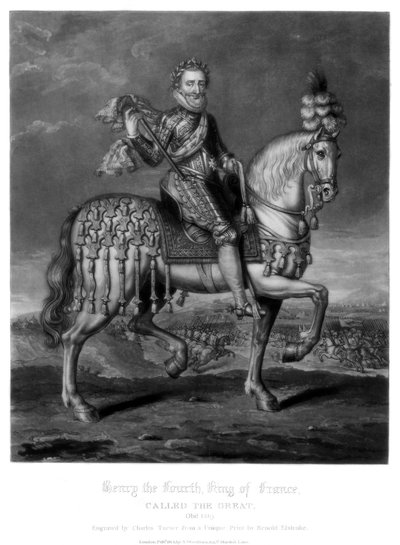 हेनरी चतुर्थ, फ्रांस के राजा, 1816। द्वारा चार्ल्स टर्नर