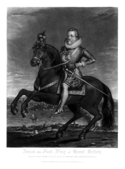 जेम्स I, ग्रेट ब्रिटेन के राजा, 1816। द्वारा चार्ल्स टर्नर