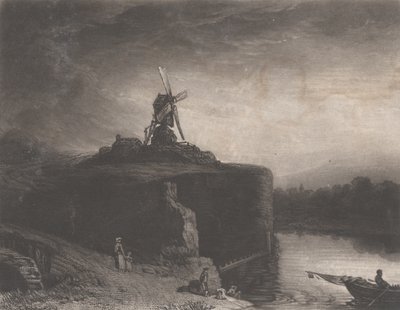 रेम्ब्रांट मिल, 1823। द्वारा चार्ल्स टर्नर