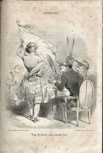 Le Charivari . में चार्ल्स वर्नियर (? -1887) द्वारा चित्रण द्वारा चार्ल्स वर्नियर