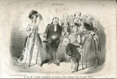 Le Charivari . में चार्ल्स वर्नियर (? -1887) द्वारा चित्रण द्वारा चार्ल्स वर्नियर