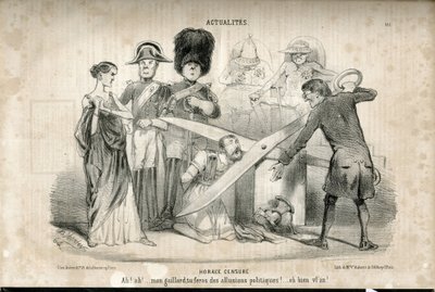 Le Charivari . में चार्ल्स वर्नियर (? -1887) द्वारा चित्रण द्वारा चार्ल्स वर्नियर