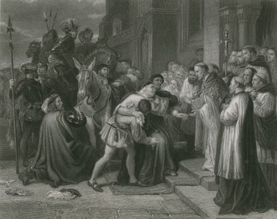 लीसेस्टर एबे, हेनरी VIII में वोल्सी द्वारा चार्ल्स वेस्ट कोप