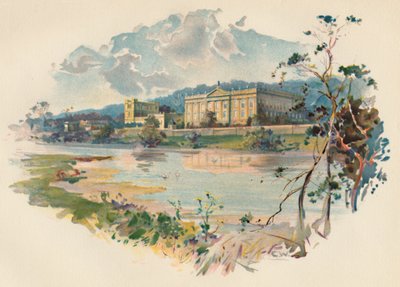 Derwent से Chatsworth, c1890 द्वारा चार्ल्स विल्किंसन