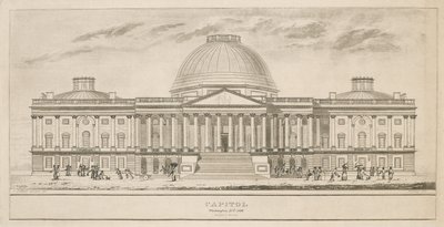कैपिटल, वाशिंगटन, डीसी, हेनरी और जेम्स स्टोन (उत्कीर्ण 1822-1849), 1826 (कागज पर उत्कीर्णन और रेखा उत्कीर्णन) द्वारा बुल्फिंच के बाद चार्ल्स