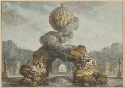 चार्लीयर, 1783 के साथ एक फव्वारा सजावट की परियोजना। द्वारा चार्ल्स डी वैली