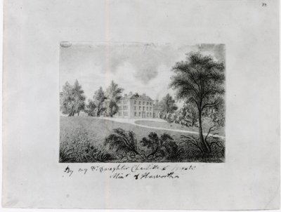 रो हेड स्कूल, c.1831-32 (कागज पर प्रतियोगिता) द्वारा शार्लेट ब्रोंटे