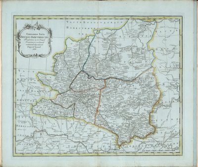 व्याटका प्रान्त का सामान्य नक्शा, 1791। द्वारा चेर्नोइस