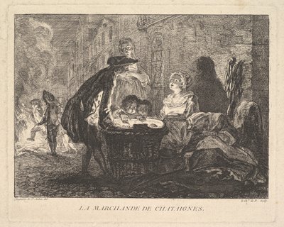 चेस्टनट विक्रेता, चेस्टनट विक्रेता, 1762। द्वारा शेवेलियर डी पार्लिंगटन