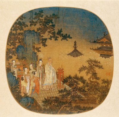 धूप समारोह, 14वीं शताब्दी। द्वारा चीनी मास्टर।