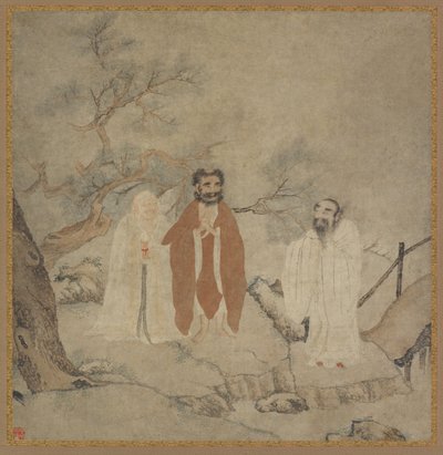 शाक्यमुनि, लाओजी और कन्फ्यूशियस, 1368 और 1644 के बीच द्वारा चीनी मास्टर