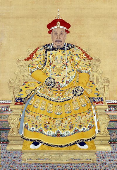 ओल्ड एज में सम्राट कियानलोंग (1711-1799) द्वारा Chinese School