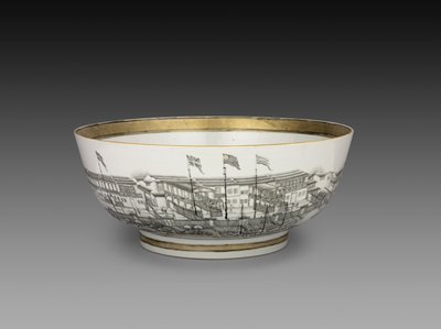 पंच बाउल, c.1800 द्वारा चीनी स्कूल