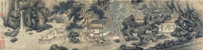 माता-पिता की आसानी, मिंग या किंग राजवंश, संभवतः 17 वीं शताब्दी (कागज पर स्याही और रंग) द्वारा Chinese School