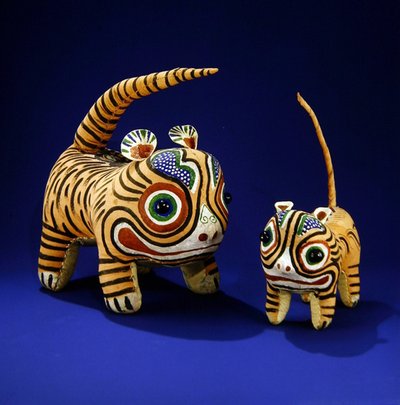 बाघ (चित्रित कपड़ा) (235788 भी देखें) द्वारा चिंग पीरियड चीनी स्कूल