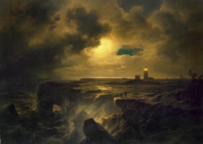 चाँदनी में हेलगोलैंड द्वारा Christian Ernst Bernhard Morgenstern