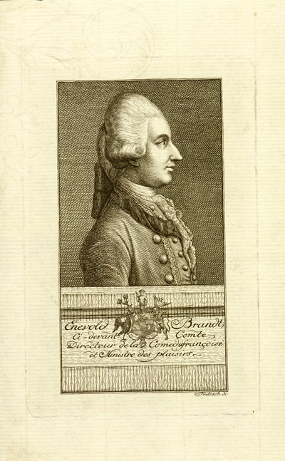 काउंट एनेवोल्ड ब्रांट का पोर्ट्रेट 1738-1772, 1773। द्वारा क्रिश्चियन फ्रेडरिक फ्रिट्ज़च