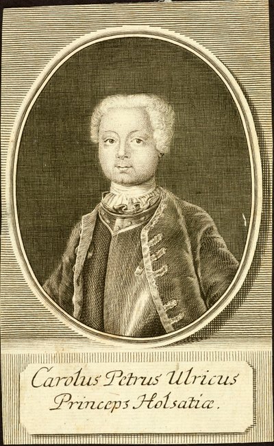 होलस्टीन-गोटेर्प के ड्यूक कार्ल पीटर उलरिच का पोर्ट्रेट 1728-1762, 1734। द्वारा क्रिश्चियन फ्रेडरिक फ्रिट्ज़च