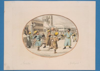 बॉल गेम, c.1910 द्वारा क्रिश्चियन गॉटफ्रीड गिसलर