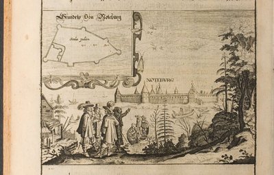 Nöteborg Illustration से ट्रेवल्स टू द ग्रेट ड्यूक ऑफ़ मस्कॉवी एंड द किंग ऑफ़ पर्शिया द्वारा Christian Lorenzen Rothgiesser
