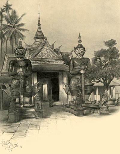 बैंकॉक, सियाम, 1898। द्वारा क्रिश्चियन विल्हेम एलर्स