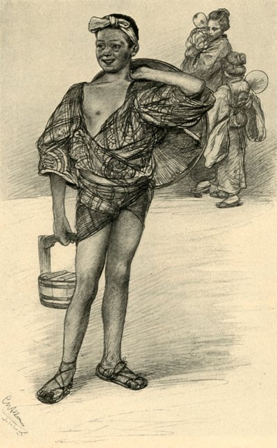 जापानी लड़का, 1898। द्वारा क्रिश्चियन विल्हेम एलर्स