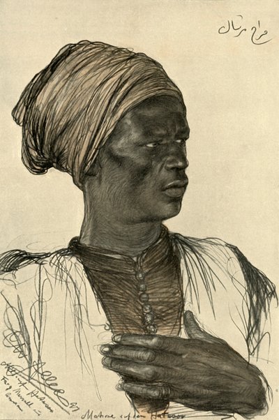 हटसू स्टीमबोट पर सवार आदमी, मिस्र, 1898। द्वारा क्रिश्चियन विल्हेम एलर्स
