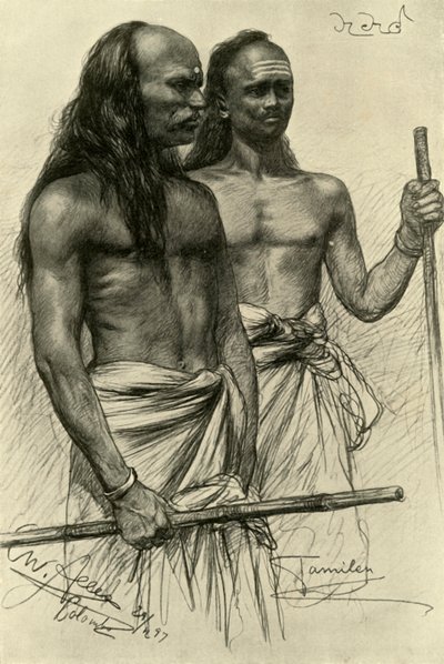 तमिल पुरुष, कोलंबो, सीलोन, 1898। द्वारा क्रिश्चियन विल्हेम एलर्स