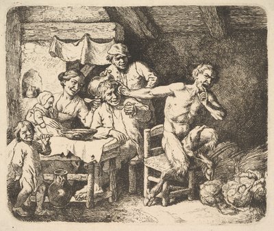 व्यंग्य और किसान, 1764। द्वारा क्रिश्चियन विल्हेम अर्नेस्ट डायट्रिच