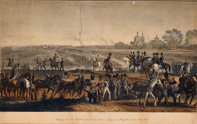 14 अगस्त, 1812, 1820 को नीपर को पार करना द्वारा क्रिश्चियन विल्हेम फैबर डू फौर से
