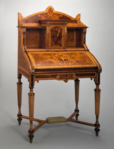 डेस्क, हेर्टर ब्रदर्स कंपनी, 1869-71 (लकड़ी) द्वारा Christian and Gustave 1830 98 Herter