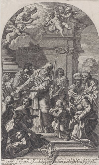 मंदिर में वर्जिन की प्रस्तुति, 1670-80। द्वारा क्रिस्टोफ़ लेदरवॉश
