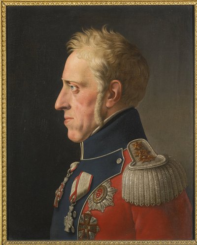 फ्रेडरिक VI डे डेनमार्क - डेनमार्क के फ्रेडरिक VI का पोर्ट्रेट (1768-1839) - क्रिस्टोफर-विल्हेम एकर्सबर्ग (1783-1853)। तेल के रंगों से केन्वस पर बना चित्र द्वारा क्रिस्टोफर विल्हेम एकर्सबर्ग