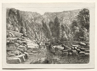 पहाड़ों में पानी, सी। 1790-1800। द्वारा क्रिस्टोफ़ नाथे