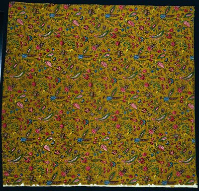 वुडब्लॉक प्रिंटेड कॉटन की पट्टी, 1780। द्वारा क्रिस्टोफ़ फिलिप ओबेरकैम्प्फ़