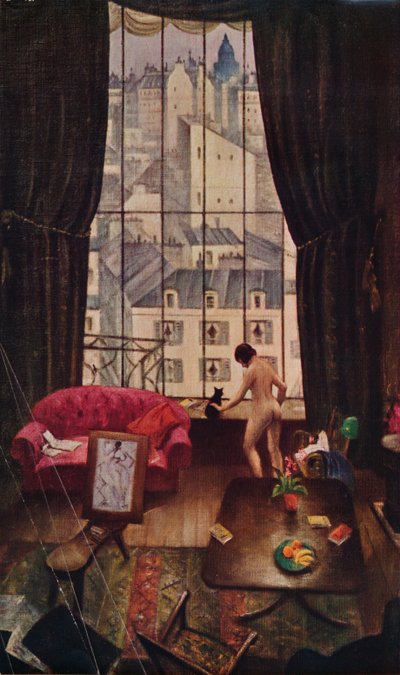 मोंटपर्नासे में एक स्टूडियो, c1926, 1935। द्वारा Christopher Richard Wynne Nevinson