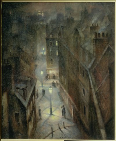 सोहो गोधूलि, c.1924 द्वारा Christopher Richard Wynne Nevinson