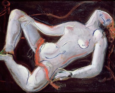 Reclining न्यूड (पैनल पर तेल) द्वारा क्रिस्टोफर वुड