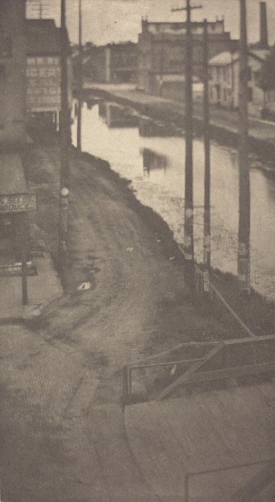 टेलीग्राफ डंडे, c.1900। द्वारा क्लेरेंस एच व्हाइट