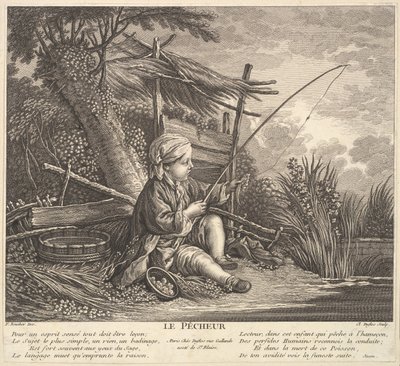 मछुआरा, सीए। 1753. द्वारा क्लाउड ऑगस्टिन डफ्लोस