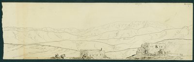 B&39;amdun, 1871 से जेबेल सुन्निन और केफ्र सिलवान का दृश्य द्वारा क्लाउड कॉनडर