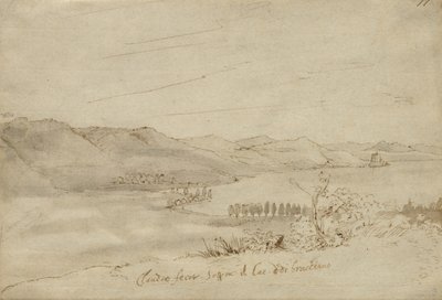 लेक ब्रैकियानो का एक दृश्य, c.1638-39 द्वारा क्लाउड लोरेन