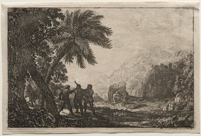 ब्रिगेड्स के साथ लैंडस्केप, 1633। द्वारा क्लाउड लोरेन