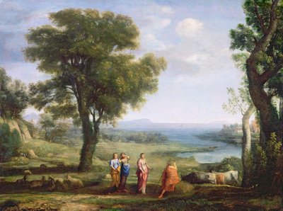 हेलीड्स के साथ लैंडस्केप अपने भाई फेटन की खोज में द्वारा Claude Lorrain