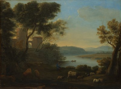 देहाती लैंडस्केप: रोमन कैम्पगना, ca. 1639। द्वारा क्लाउड लोरेन