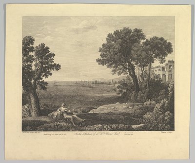 Bacchus और Ariadne के साथ Seascape, 1742। द्वारा क्लाउड लोरेन